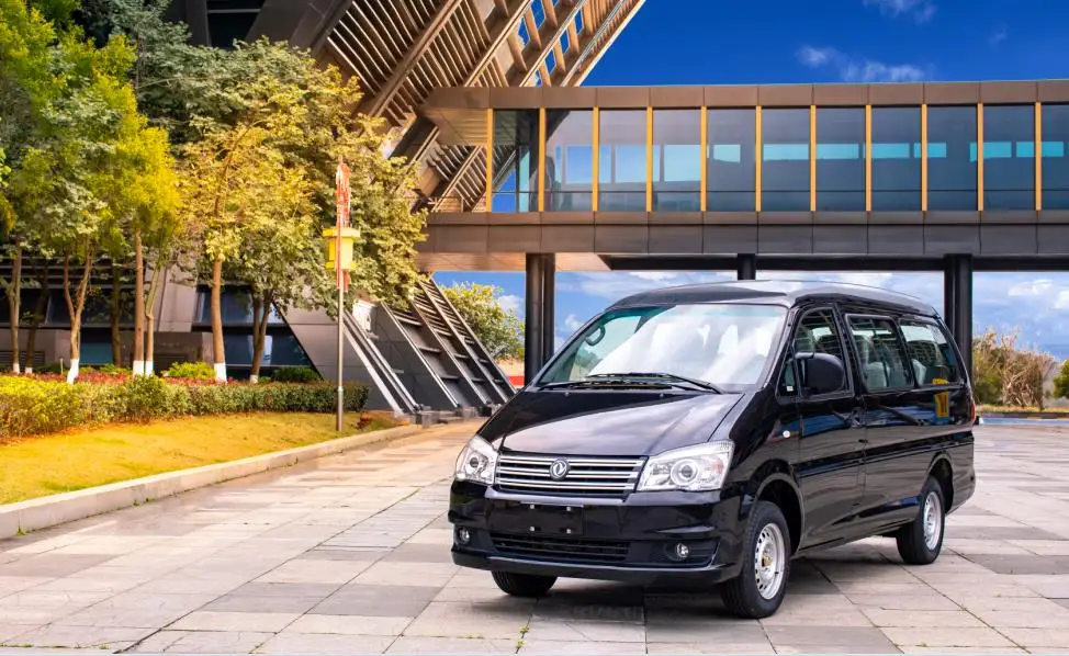 Dongfeng M3 11 Passenger Mini Van Bus New Electric/Gasoline/Petrol Manual Gear Box Light Interior Fabric Seats on Sale