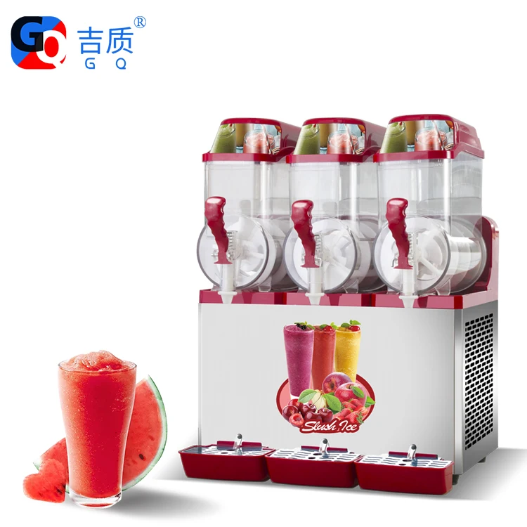 GQ-SM312 3 bowls each tank 12L commercial color stainless steel Slush Machine