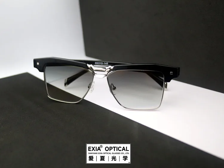 EXIA Sunglasses KD4 Titanium Acetate Frame Flat Base Curve 0 with CR39 Flat Lenses Mix Colors