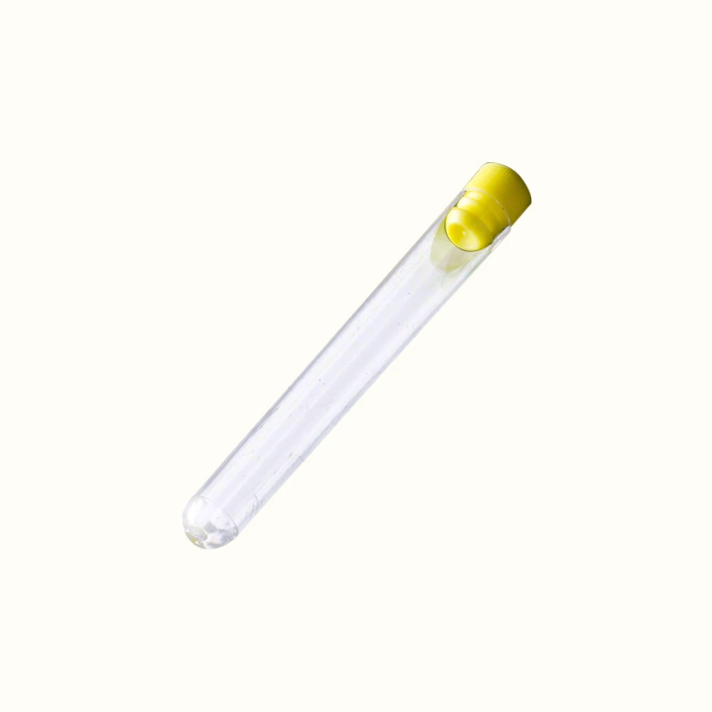 Laboratory Wholesale Medical Blood Plastic / Glass Test Tube With Screw Cap