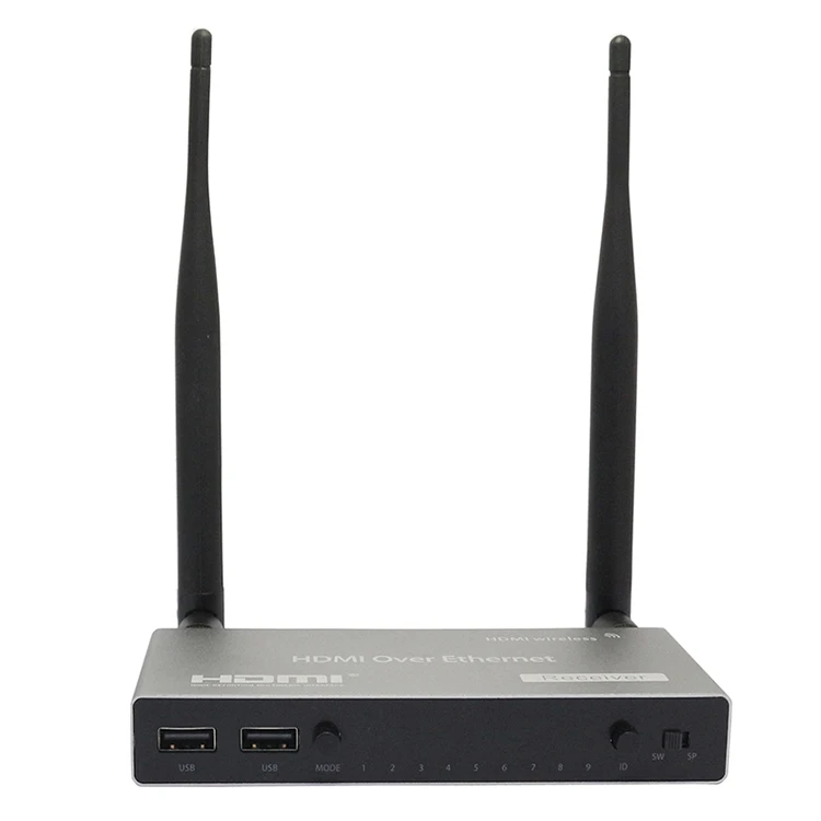 Cat6 Video Hd Wireless Transmission Wifi Kvm 1080P H.264 200M Matrix Kvm Fiber Optic Usb Hdmi Extender