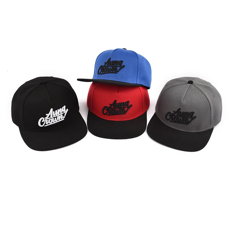 Custom design your own 3D embroidery cap wholesale cheap snapback cap