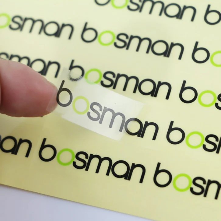 Виниловые клейкие пластиковые печатные наклейки на заказ логотип Вырезать этикетку