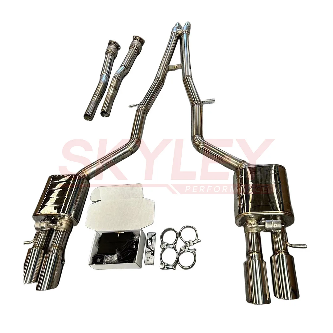 Выхлопная система SL Catbacks для двигателя Audi A8 4.2tdi D2 D3 D4 D5 S8 W12 2020 2021 2022 CatBacks