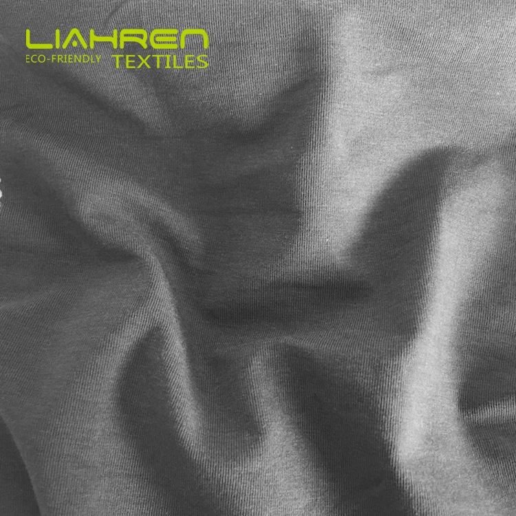 
Best Selling Bamboo Cotton SpandexJersey Fabric 68%bamboo27%cotton5%spandex Knitted Tshirt Fabric 