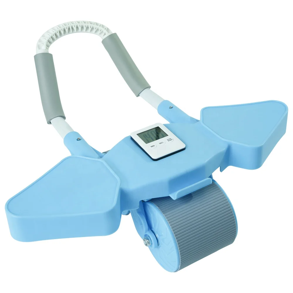 new 6 in 1 ab wheel roller kit ab roller with counter  for abdominal training wielen 4d with timer