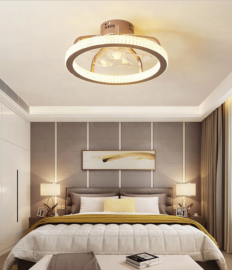 
2021 New Low Profile Quiet Electric Fan with 7 ABS Blades Modern Design 