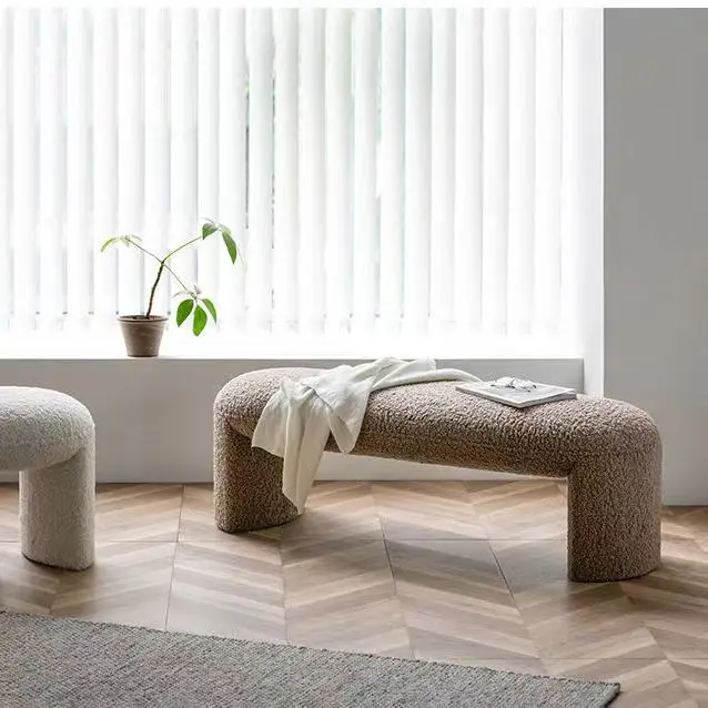Entry shoe stool Light luxury bed end stool Northern Europe modern simple bench living room porch home seat stool
