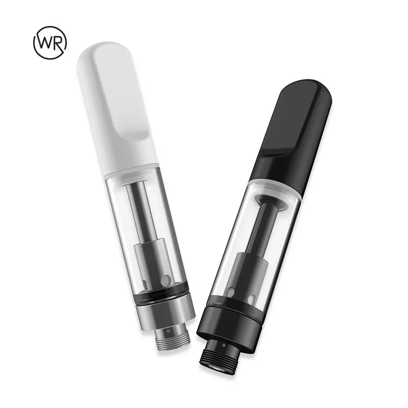 
No Leakage ceramic coil vape cartridge cbd atomizer 510 thread 0.5ml vape pen glass tank for thick oil 