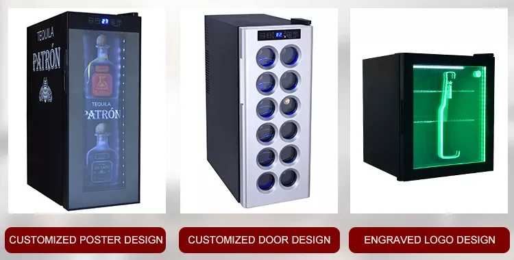 BCW-35F OEM Narrow Mini Wine Cellars Refrigerator 12 Bottles