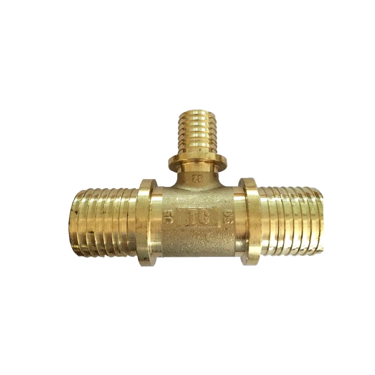 AVONFLOW High Quality Brass Pipe Fittings  Water Heating Fittings Tee Brass Fitting