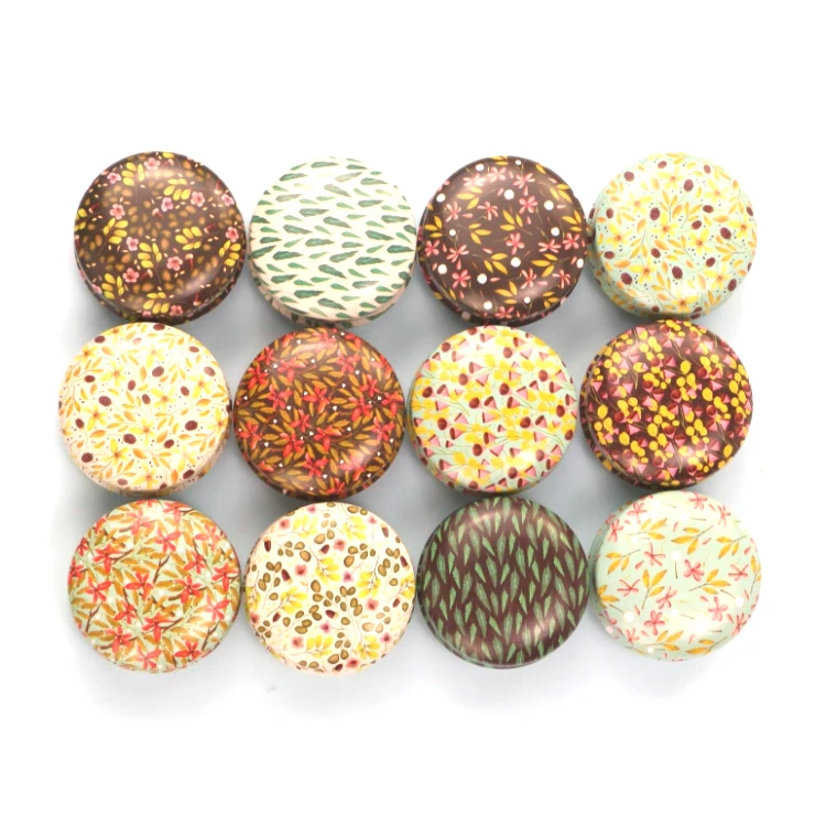 Hot Selling Tinplate Round Cosmetics Tin Box Mini Wax Tin Box/Colorful Macaroon Balm Tin Container
