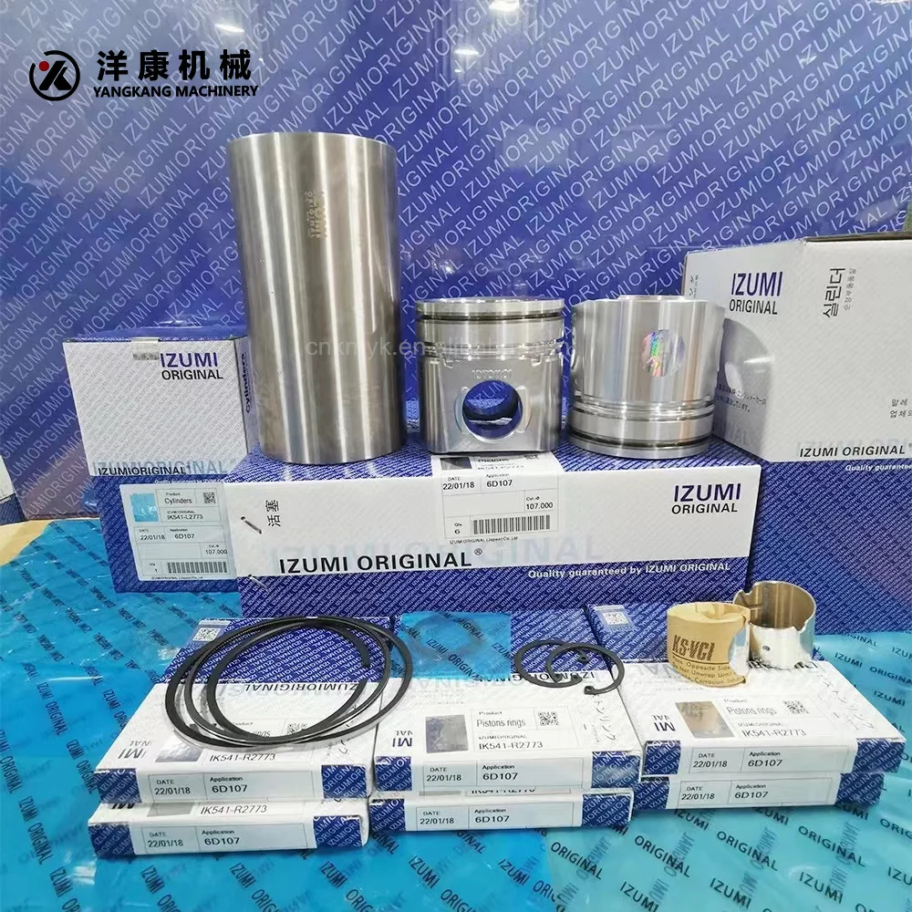 YANGKANG high quality Excavator Repair Kit 4le1 4jg2 6d16 K3m Piston Kit De Reconstruccion Cylinder Liner Overhau Rebuildl Kits