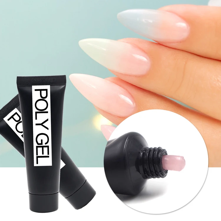 OEM private label acrylic gel polish easy apply poly UV gel nails soak off poly UV gel