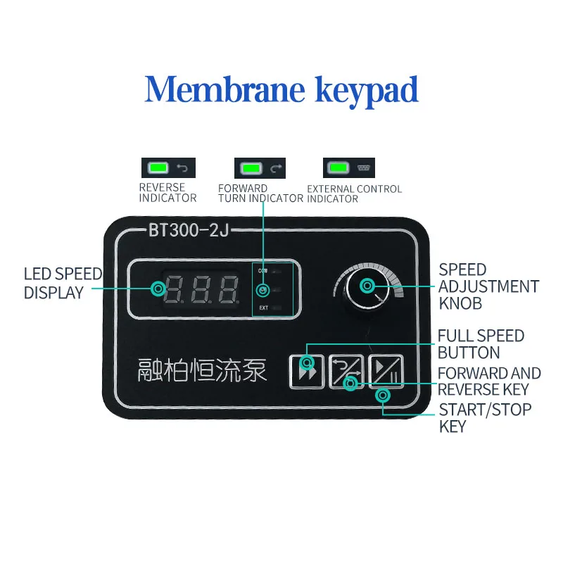 BT600-2J Variable speed peristaltic pump, 0-2280mL/min liquid filling machine, laboratory water pump,Endoscope water supply pump