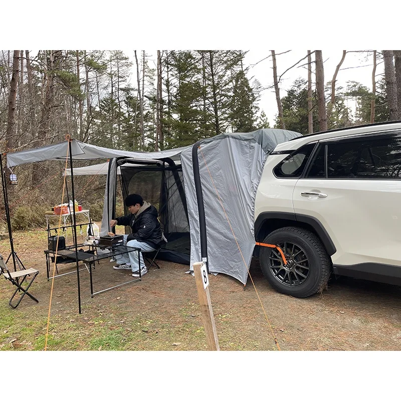 New Outdoor Camping Free Construction Travel Air Inflatable Car Rear Tent Can Be Customized Color Logo