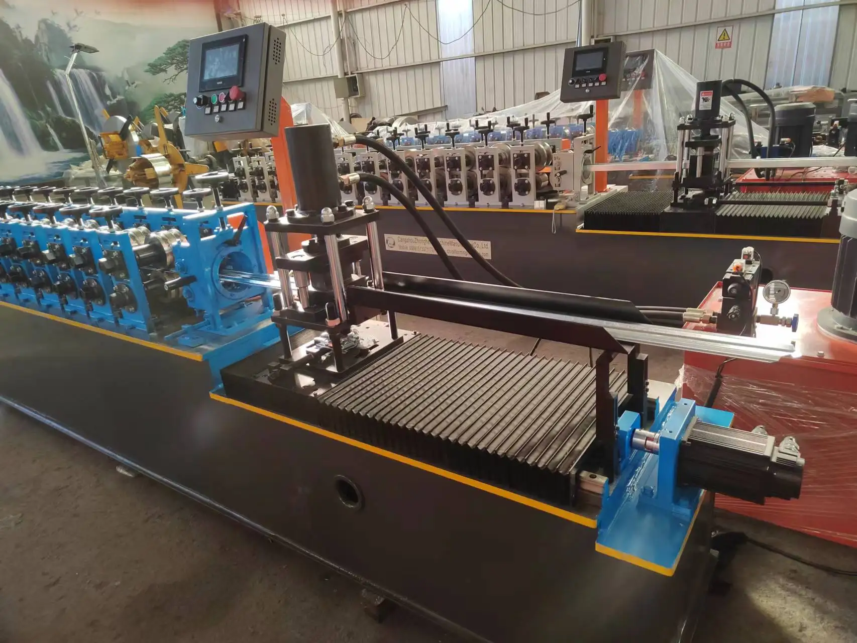 High Speed  Steel Frame  Fence Shape Forming  Machine