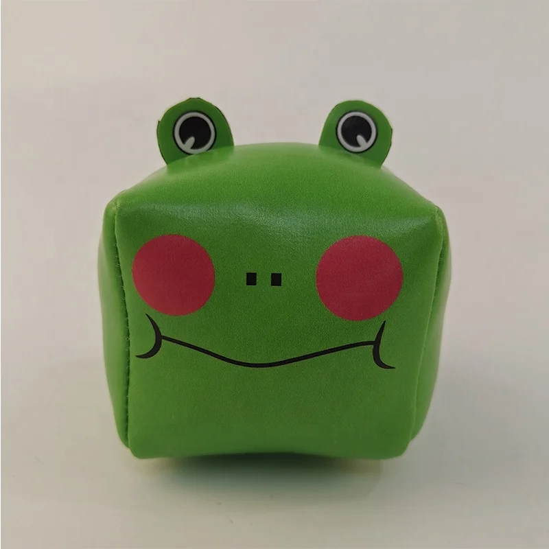 Oriland New Design Small Size PU Leather Private Label Stuffed Soft Small Animal Frog Toys for Love Day