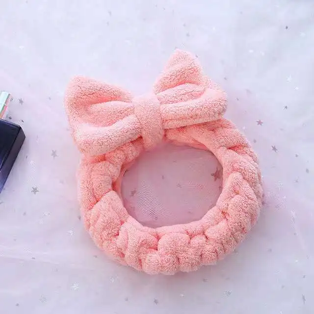 Повязка для волос из кораллового флиса