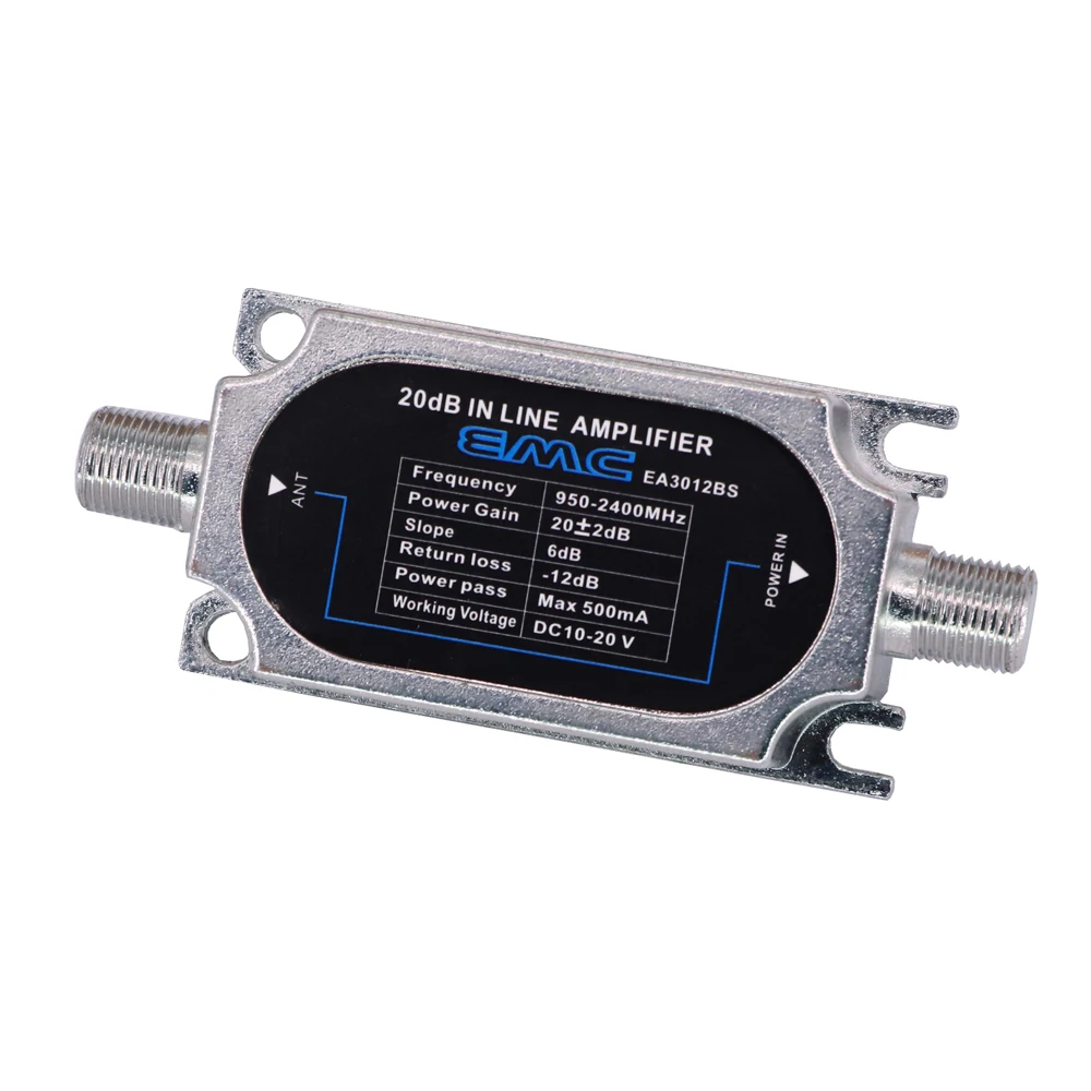 High quality TV RF slope compensation amplifier 950-2150MHz  IN Line Signal amplifier