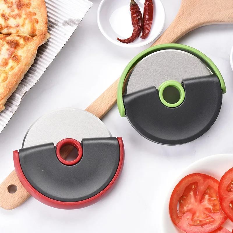 Hot Sale New Design Stainless Steel Detachable Round Wheel Cutting Knife Dough Pizza Slicer Cutter