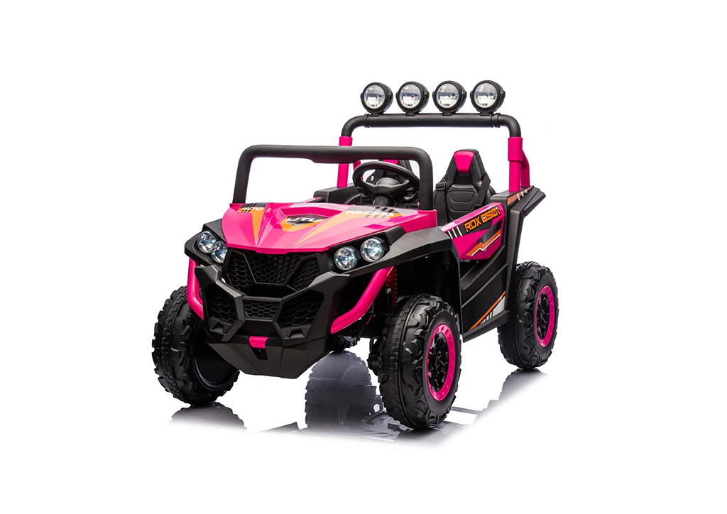 2024 NEWEST 24V Electric 4WD UTV Buggy Kids Ride-on 4x4 Wheel Vehicle 2 Seat Off-Road Car with Remote Feature for Big Kids