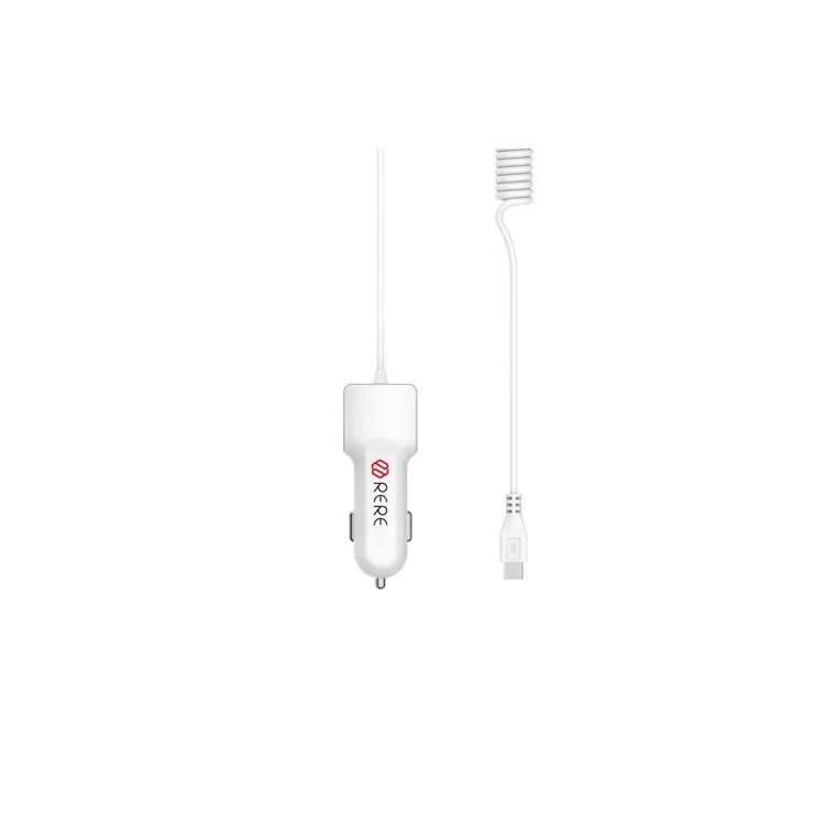 CU05 Portable universal  1 Port Usb Charger Power Adapter Car Charger with 1M cable for MICRO-USB/IPHONE