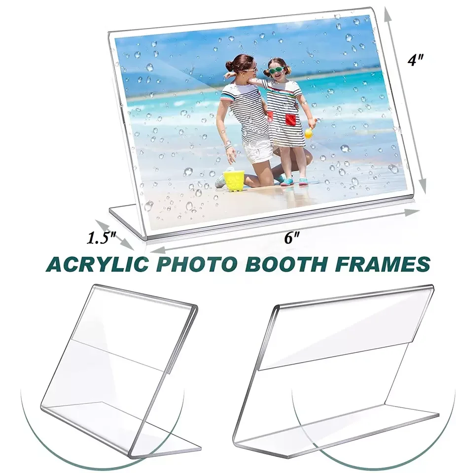 6x4 Transparent Multipurpose Durable Inclined Plane Acrylic Display Stands
