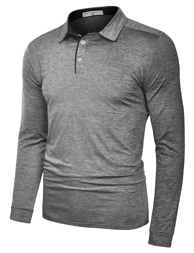 Online Shopping Winter Clothes Outdoor Athletic Men Polo Top Shirt Hot Sale Custom Quick Dry Breathable Anit-wrinkle Long Sleeve