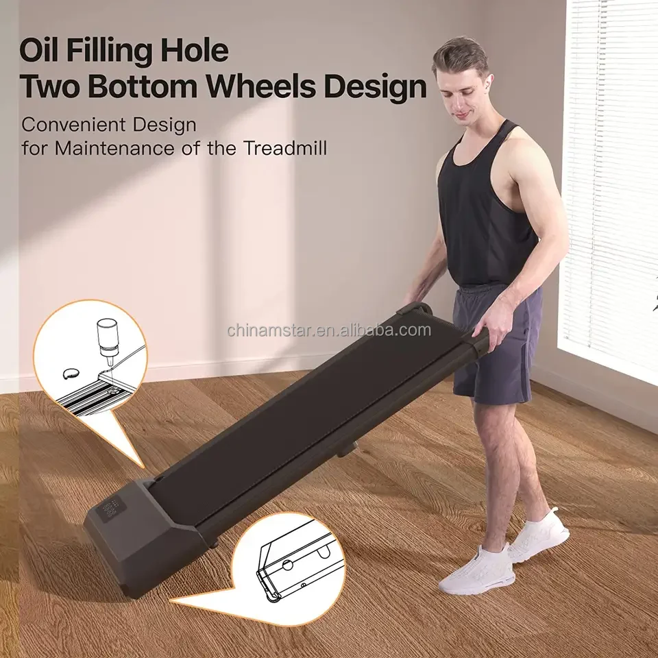Подушка для ходьбы со светодиодным дисплеем ультра новый дизайн под стол TreadmillSlim умная складная прогулочная машина с ручкой