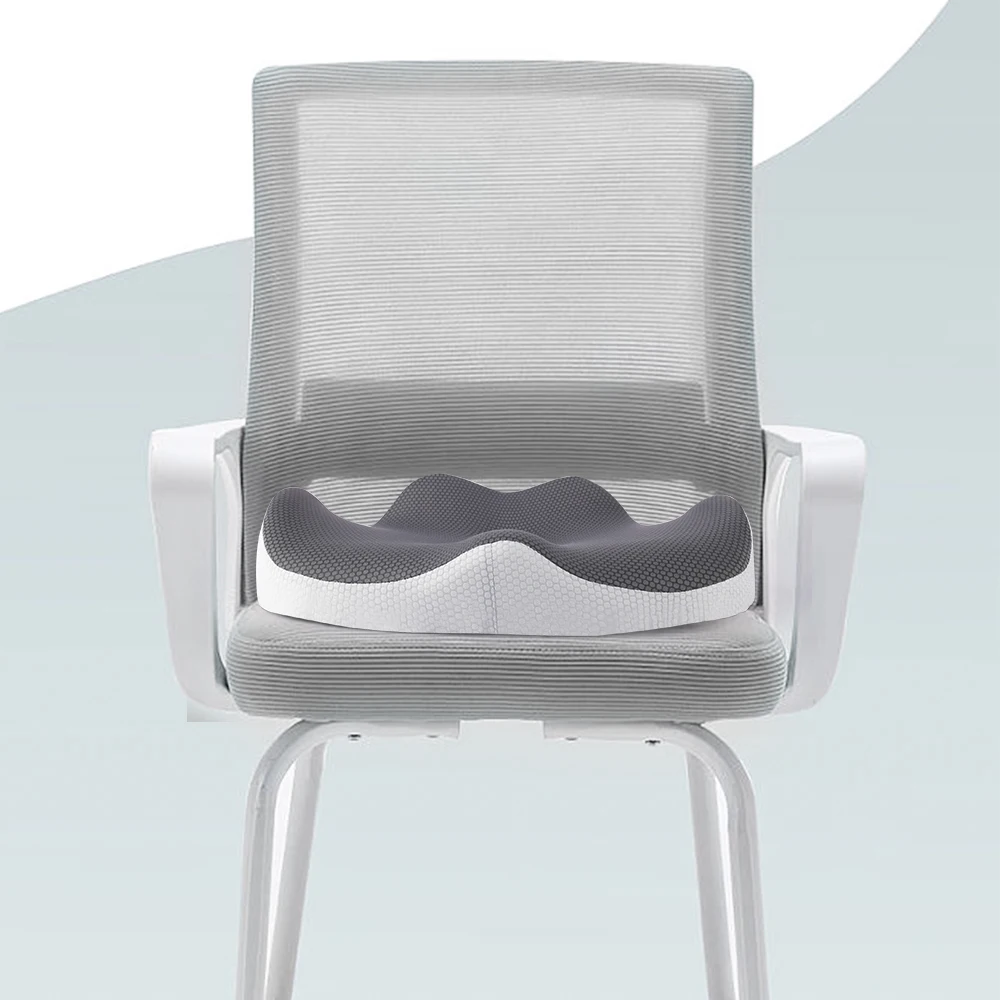 Ready to Ship New Design Petal Shape Cushion Full Wrapped Office Chair Seat Cushion Memory Foam Pain Relief Coccyx Seat Cushion