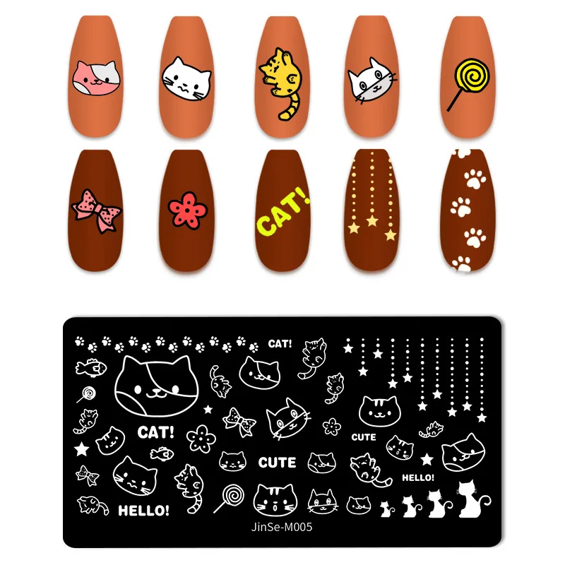 3d Nail Stamping Plates Flower Snowflake Lace Shape Nail Art Stencils Image Plate Nail Printing Stencil Templates