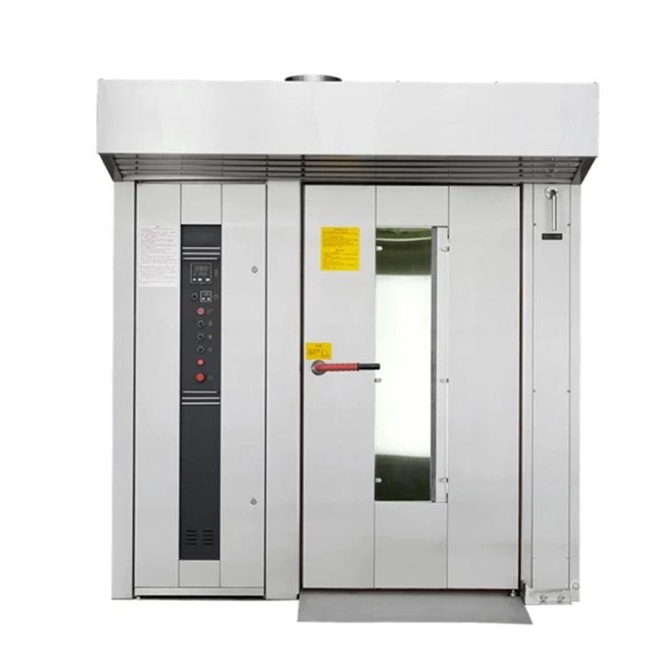 Customized Commercial Industrial 36 Tray Rotary Bread Baking Rack Oven For Bakery Shop