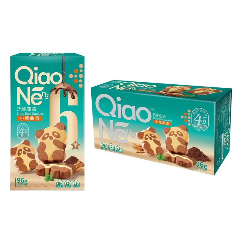 Sweet Crispy 96g Chocolate Flavor Six Flavor Baked Cookies Biscuits Snacks