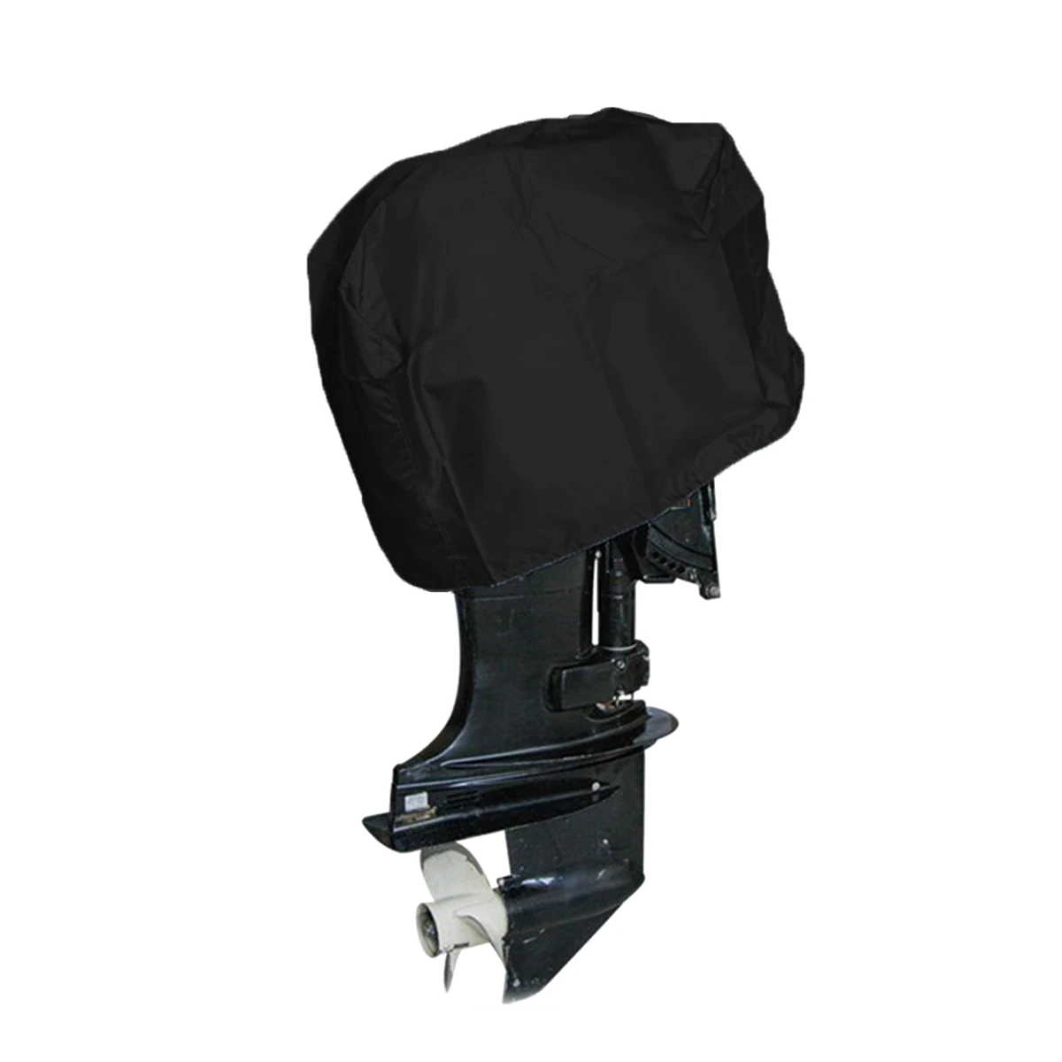 Waterproof 210D Heavy Duty Engine Cover Boat Outboard Motor Cover 45 to 75 hp 63x35x50cm black