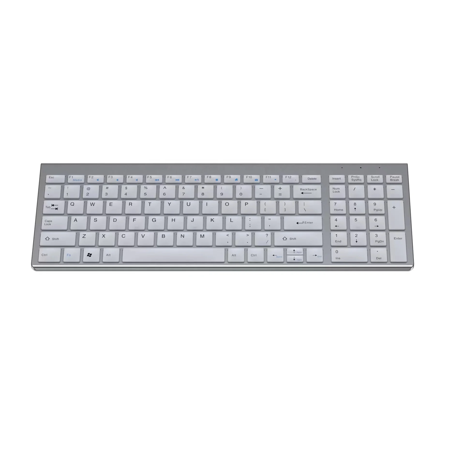latest dual mode Utra Thin BT keyboard Set  Wireless Rechargeable Keyboard Mouse Combo wireless 2.4Ghz
