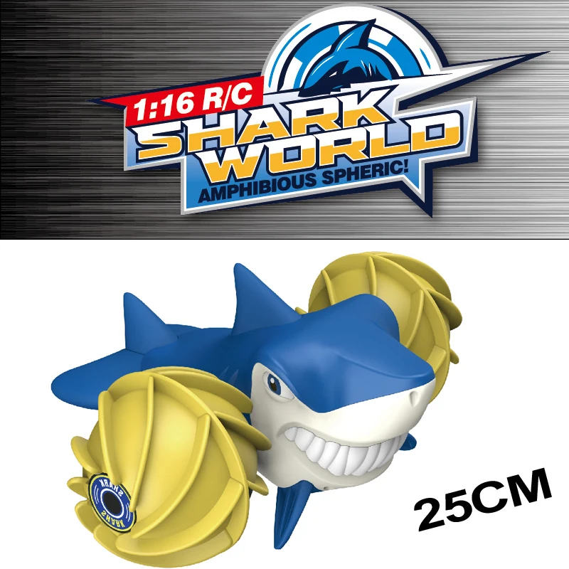 2021 New 2.4G 1:16 Remote Control Shark Amphibious Stunt Car RC Vehicle for sale For Kids 2 IN 1 water on road