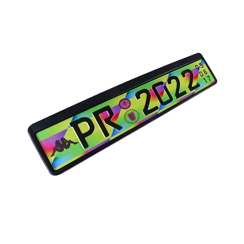 Заводская изготовленная на заказ Автомобильная номерная табличка пустая украшение черный Алюминиевый номерной