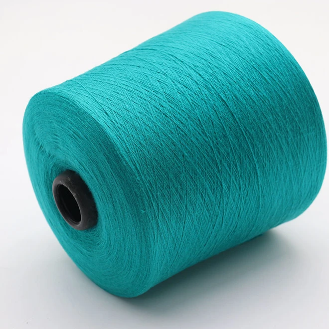 China Hot Sale 28s/2 Viscose Nylon Pbt Yarn High Elastic Core Spun Yarn