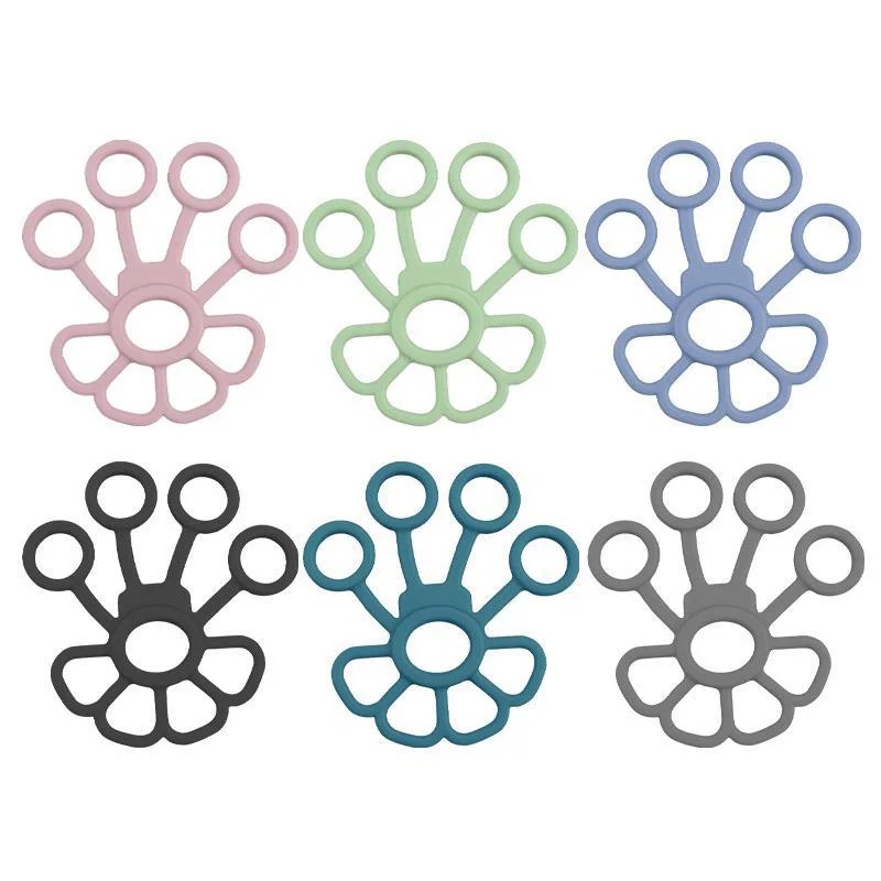 Five Finger Tensioner Silicone Stretcher Finger Grip Strength Trainer Finger Exercise Gripper