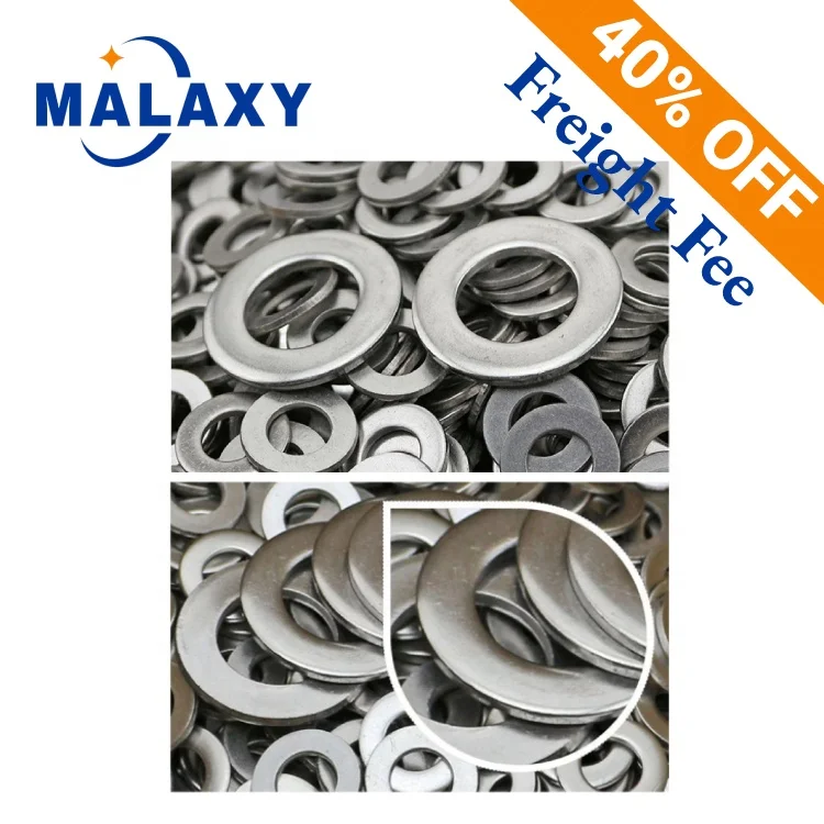 MALAXY Tool Die 3 Inch Brass Copper Crush Sealing Seal Flat Washer