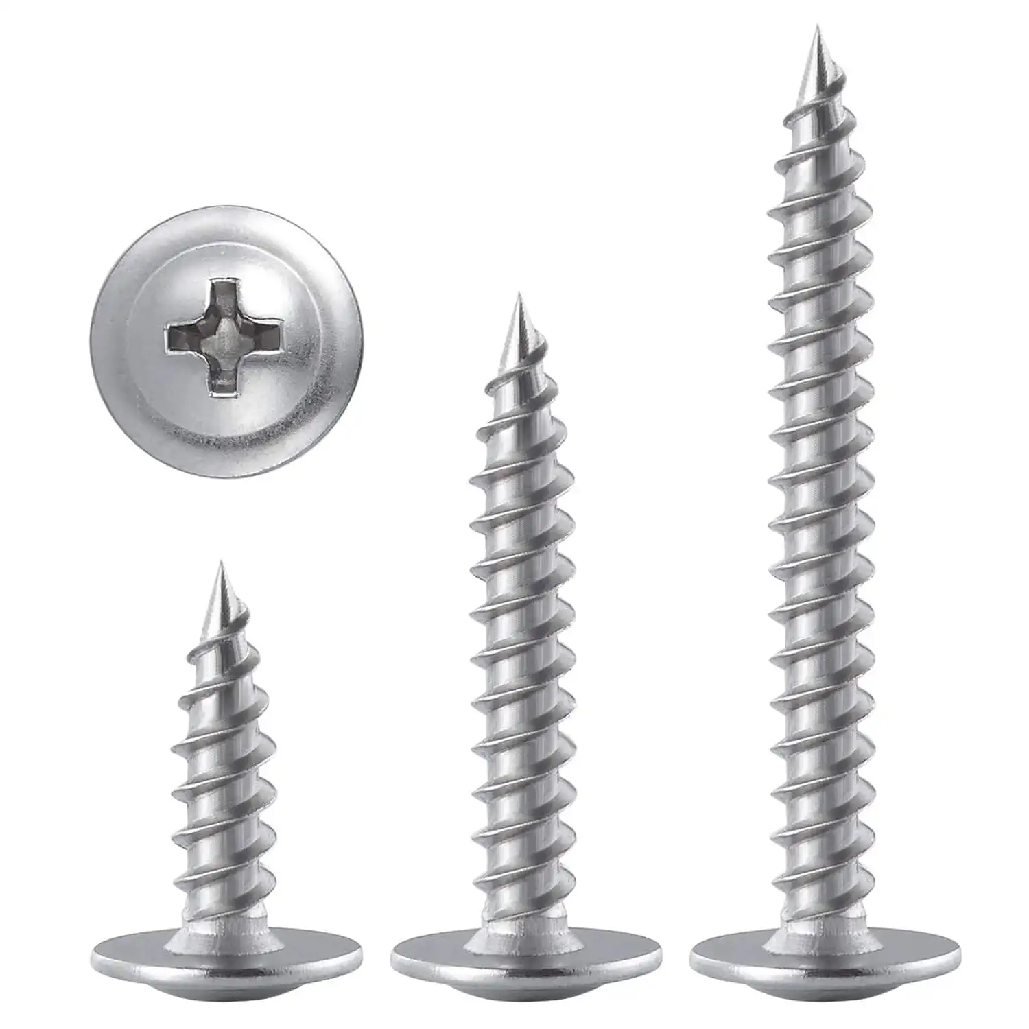 2024 Self-Drilling Concrete Screws,Round Wafer Self-Drilling Wood Screw,Pan Head Carbon Steel Hot Dip Self Drilling Screw