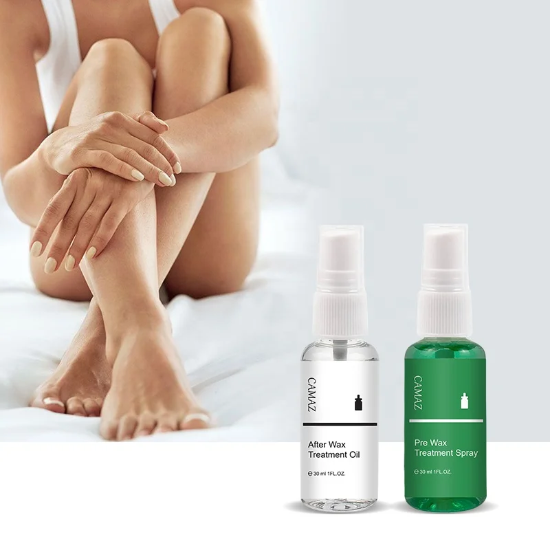 CAMAZ 30ml Essential Oil Pre and After Wax Lotion Hair Treatment Spray Hair Removal Wax Treatment Clean Residue