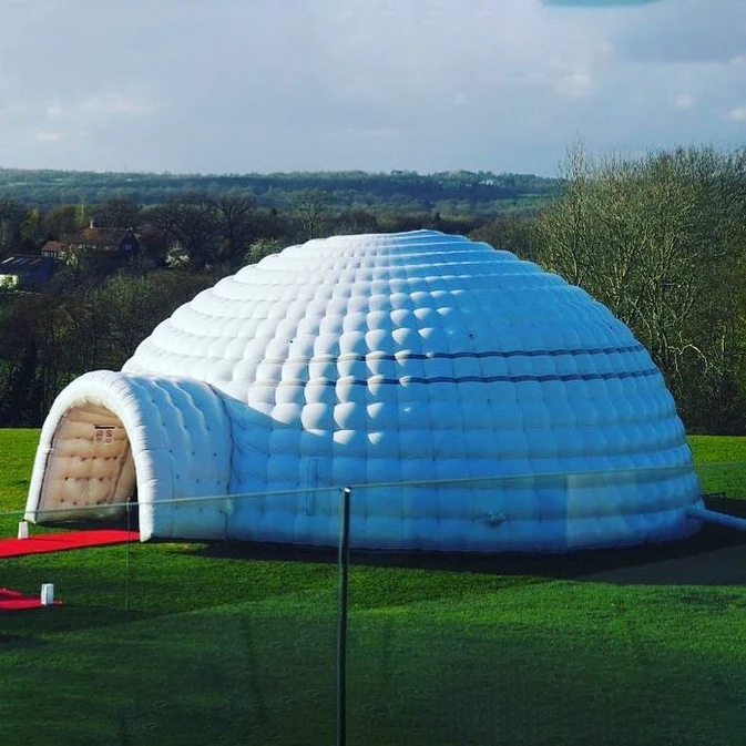 Events party Waterproof night club Inflatable Dome Tent 100 People Big White Inflatable Igloo Tent carpa gigante inflable