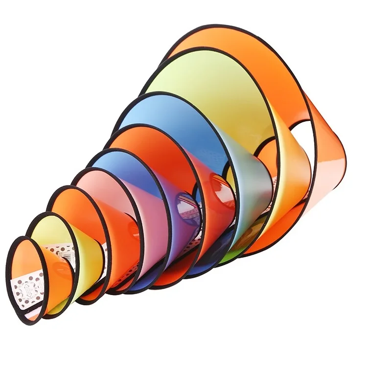 Wholesale Multi-colors Adjustable Custom Dog Collar Luxury Dog Cat Pet Elizabeth Circle Headgear Collar