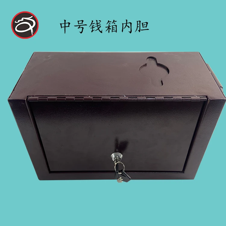 Handy Rectangular Poker Chip iron Bigger Drop box with Foam Factory Price custom money box