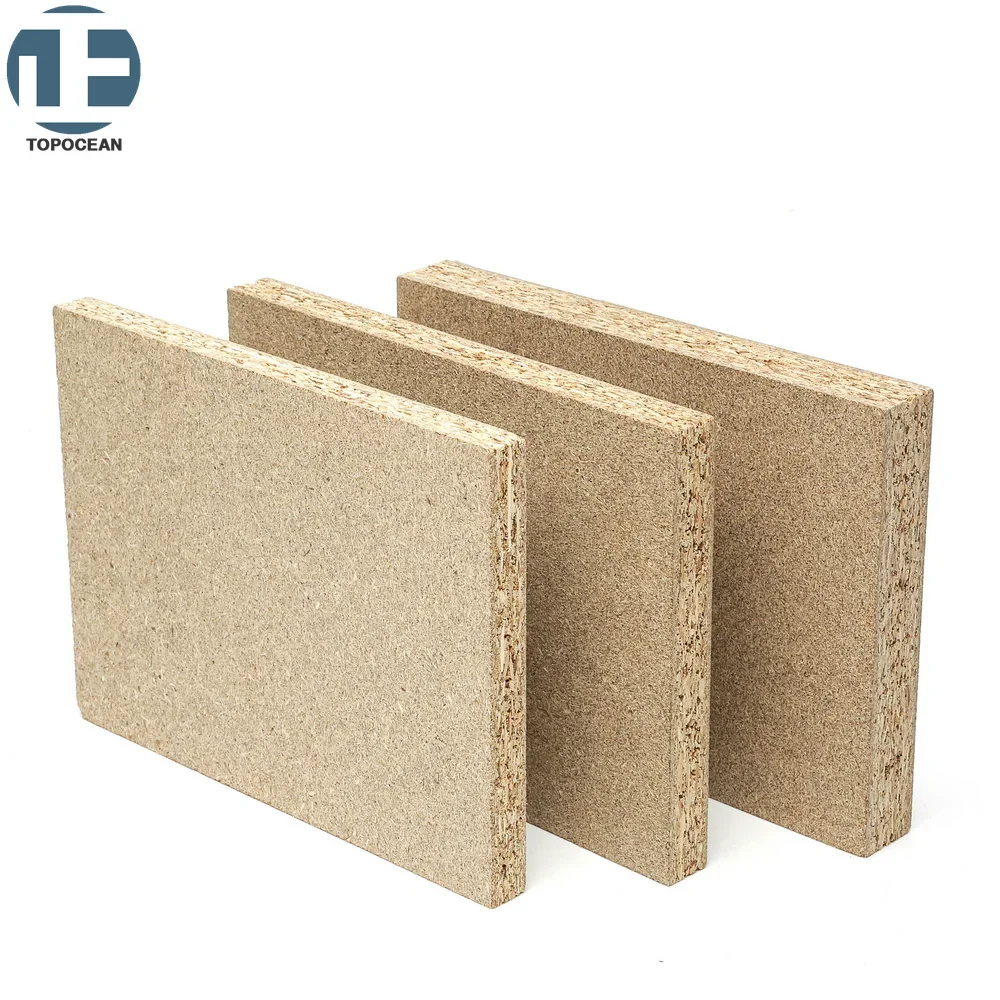 TOPOCEAN Moisture Resistant 1830*2440 18mm raw particle board wood boards for office furniture