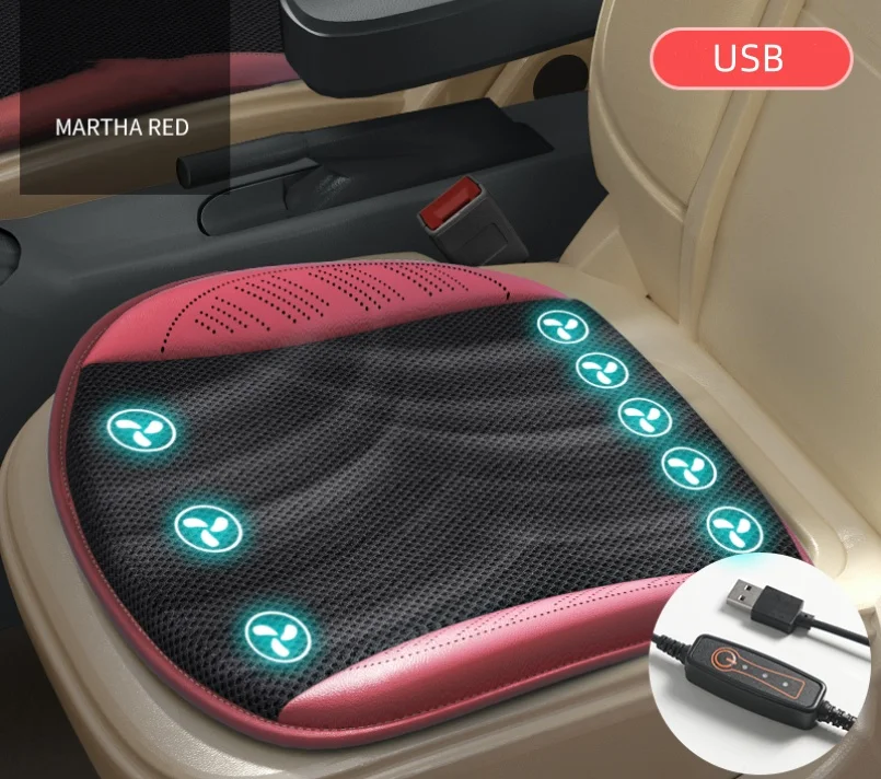 USB Power Cooler 3 Speed Mode Temperature Adjustable Portable Seat Cushion Pad for Car and Office Universal Fit For Cooler