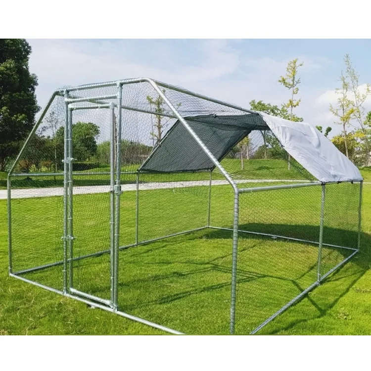 Factory Wholesale Hexagonal Wire Mesh Hen House/Portable Commercial Chicken Cage Run/Luxury Steel  Poultry Chicken Coop