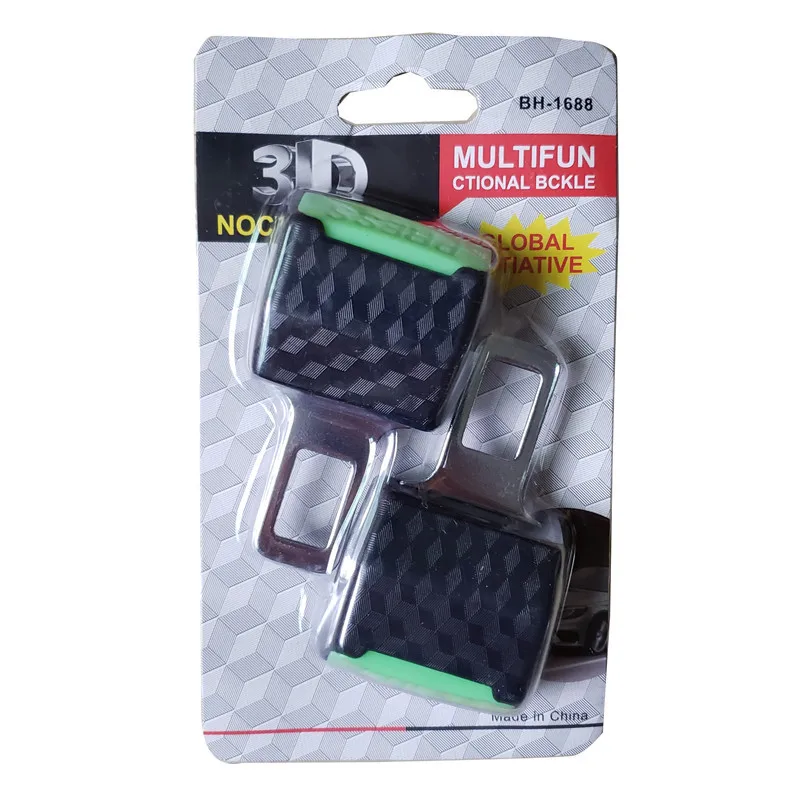 Noctilucent Car Safety Seat Belts Extender Luminous Extension Buckle Clip Plug